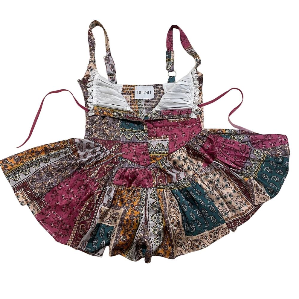 Rare Patchwork Corset Mini Romper | LoveShack-Ins… - image 10